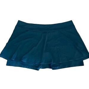 zuda Teal  Bermuda Swim Skort Women SZ 4X #1259